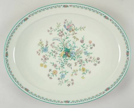 Paradise Green 13" Oval Serving Platter