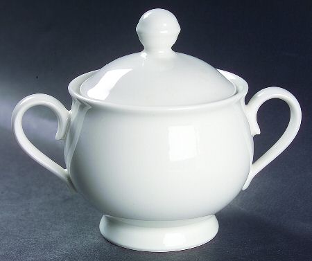 Parchment Sugar Bowl & Lid