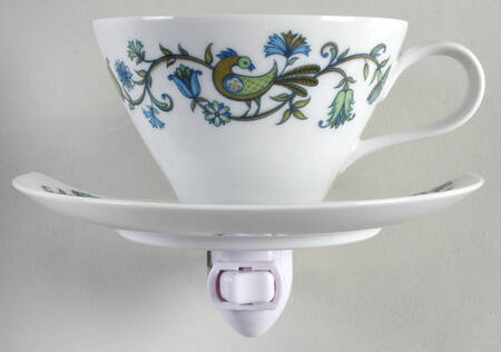 Pastoral 4 3/8"-4 5/8" Night Light/Cup & Saucer HC
