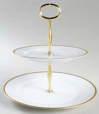 Patricia 6 5/8"-10"  2 Tiered Serving Tray (Dp, Sp) HC