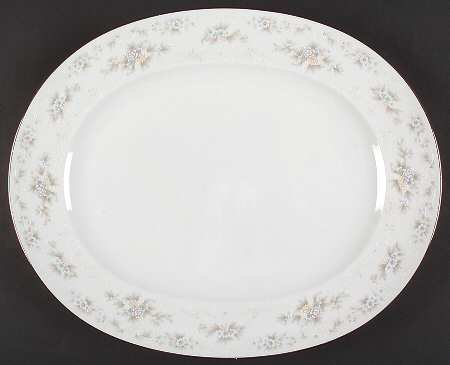 Patience 15" Oval Serving Platter by Noritake
