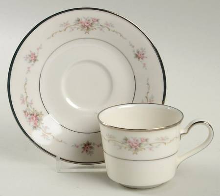 Patricia Flat Demitasse Cup & Saucer Set