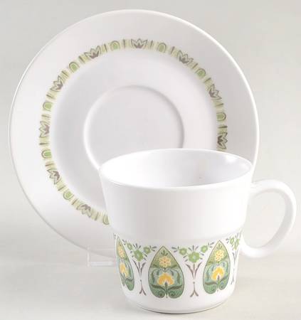 Palos Verde Flat Cup & Saucer Set