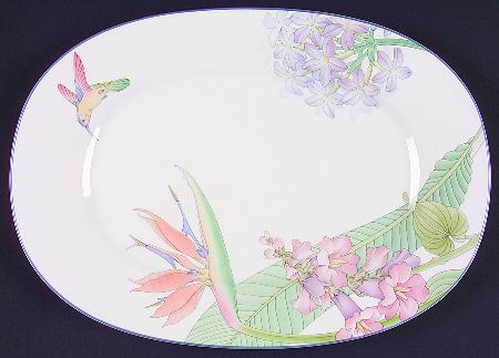 Pacific Winds 14" Oval Serving Platter