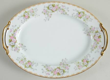 Petite Fleur 11" Oval Serving Platter
