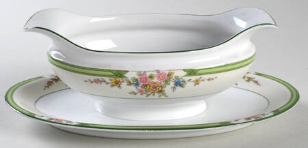 Pendarvis Gravy Boat with Attached Underplate