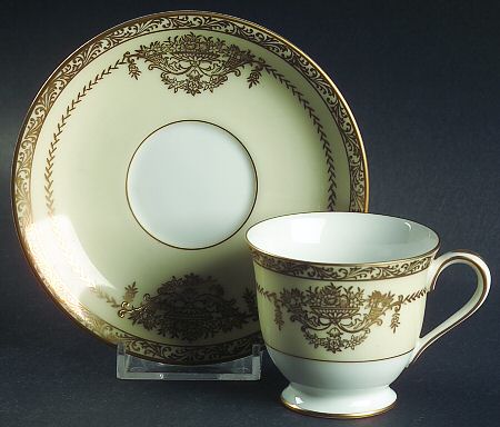 Penelope Footed Demitasse Cup & Saucer Set