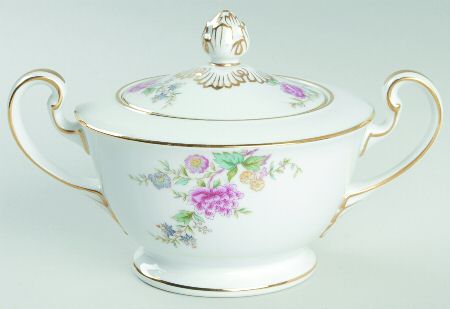 Peony Sugar Bowl & Lid