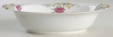 Peony 10" Oval Vegetable Bowl
