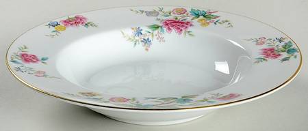 Peony Rim Soup Bowl