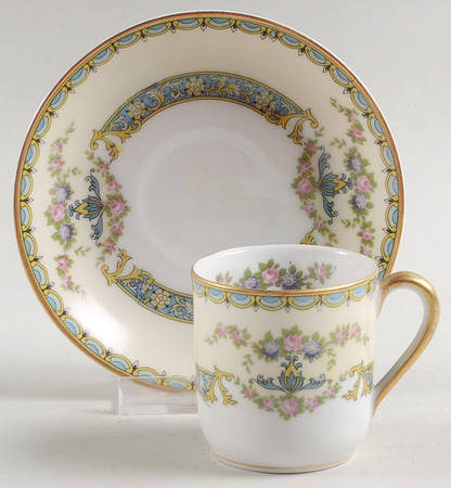 Perseus Flat Demitasse Cup & Saucer Set