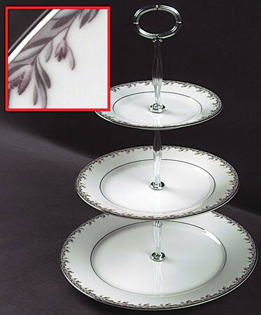 Petite 13 7/8"-14 1/4" 3-Tiered Serving Tray(DP,SP,BB) HC