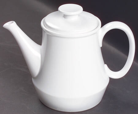 Pearl White (Coupe Shape) Teapot & Lid by Noritake