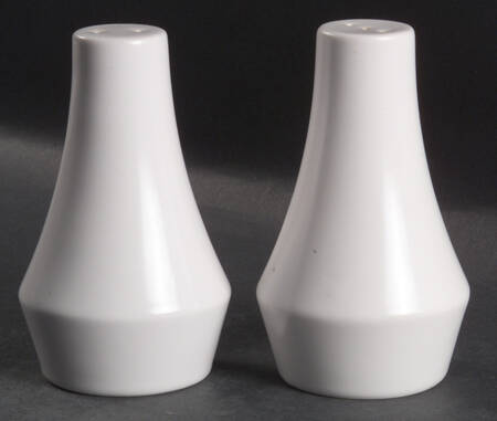 Pearl White (Coupe Shape) Salt & Pepper Set