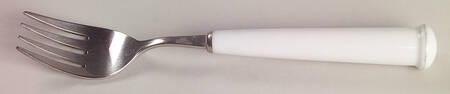 Pearl White (Coupe Shape) Dinner Fork (7 1/2" or Larger)