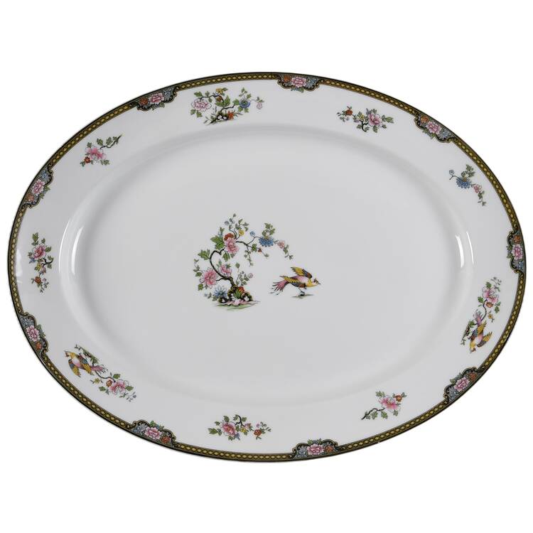 Pheasant 17" Oval Serving Platter