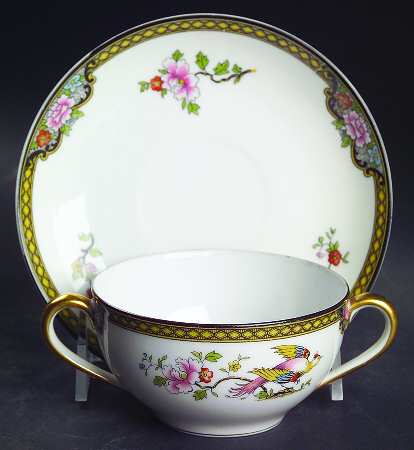 Pheasant Flat Bouillon Cup & Saucer
