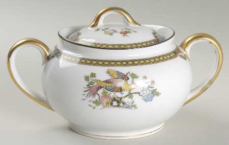 Pheasant Sugar Bowl & Lid