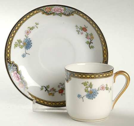 Pheasant Flat Demitasse Cup & Saucer Set