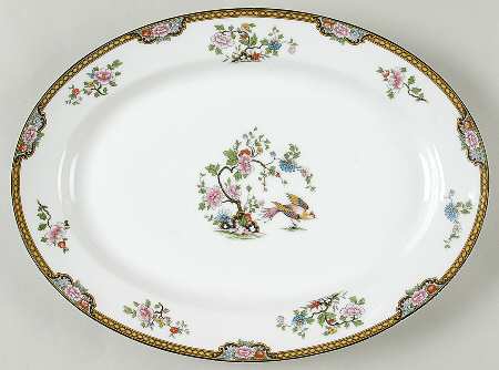 Pheasant 13" Oval Serving Platter