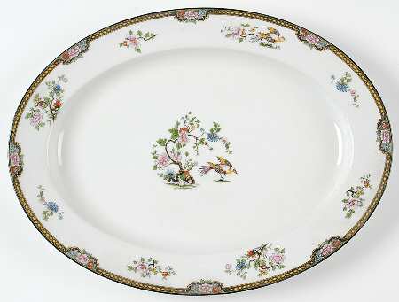 Pheasant 16" Oval Serving Platter