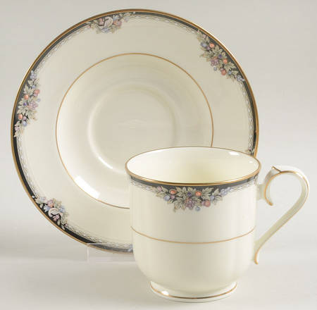 Philharmonic Footed Cup & Saucer Set
