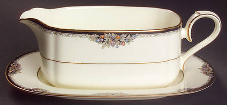 Philharmonic Gravy Boat & Underplate (Relish/Butter)