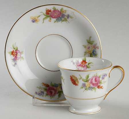 Phyllis Footed Demitasse Cup & Saucer Set