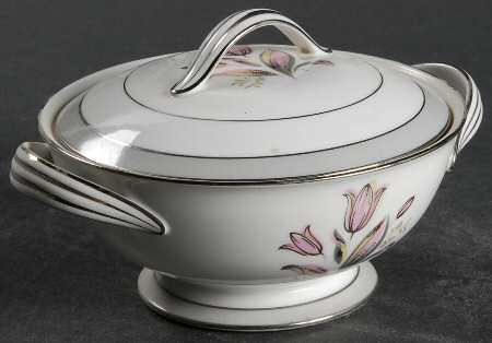 Pink Dawn Sugar Bowl & Lid
