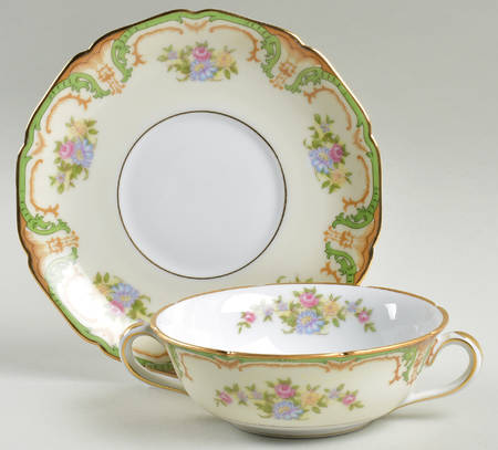 Piedmont Flat Cream Soup Bowl & Saucer Set