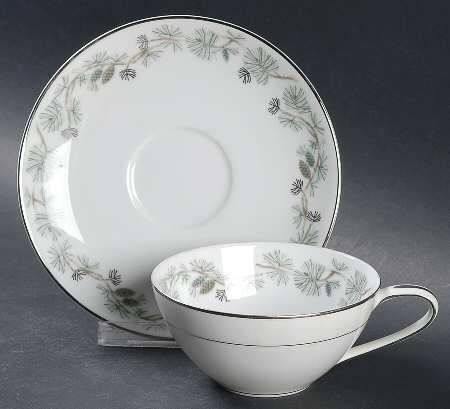 Pinetta Flat Cup & Saucer Set