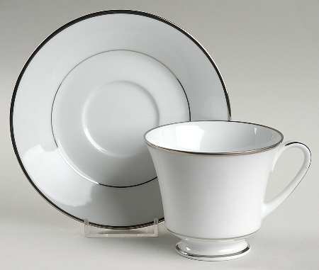 Pinnacle Footed Cup & Saucer Set