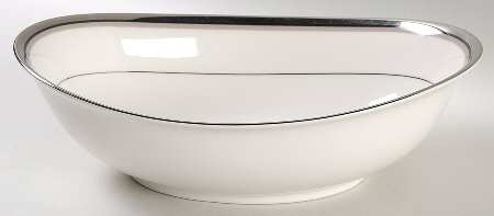 Platinum Lights 9" Oval Vegetable Bowl