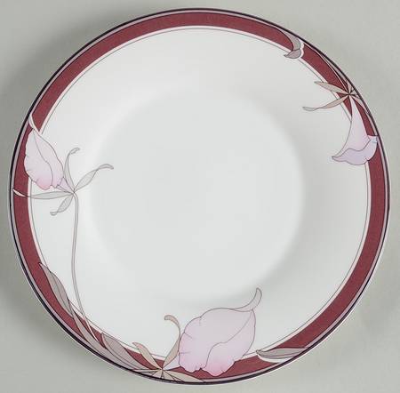 Plum Orchid Salad Plate