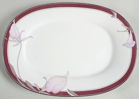 Plum Orchid 14" Oval Serving Platter