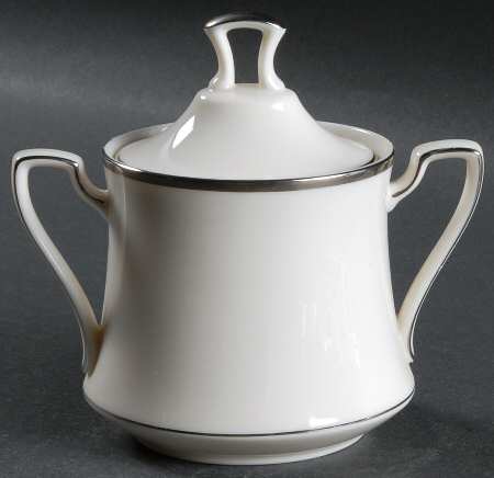 Platinum Serenade Sugar Bowl & Lid