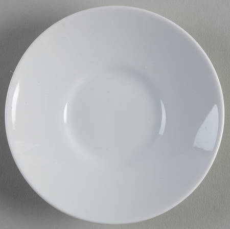 Plain White Saucer for Demitasse Cup