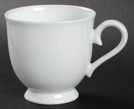 Plain White Footed Cup