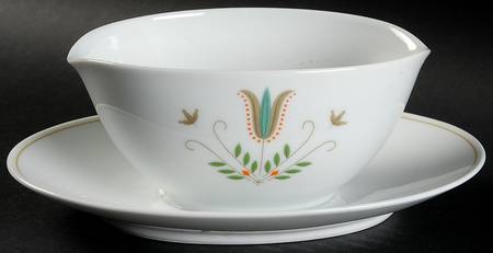 Plymouth Gravy Boat with Attached Underplate
