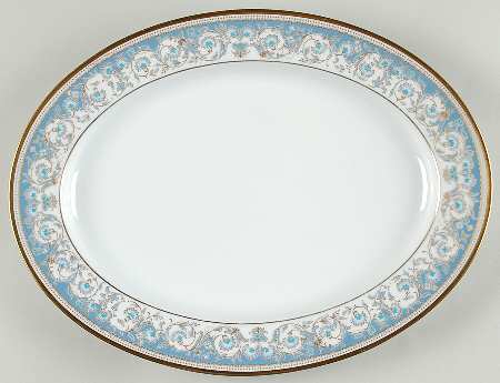 Polonaise 13" Oval Serving Platter by Noritake