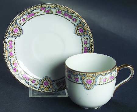 Portland Flat Demitasse Cup & Saucer Set
