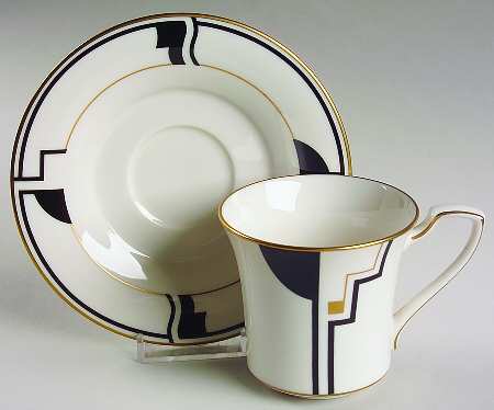 Portfolio Flat Cup & Saucer Set