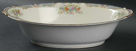 Posy 10" Oval Vegetable Bowl