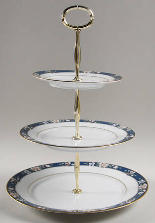 Prescott 13 7/8"-14 1/4" 3-Tiered Serving Tray(DP,SP,BB) HC