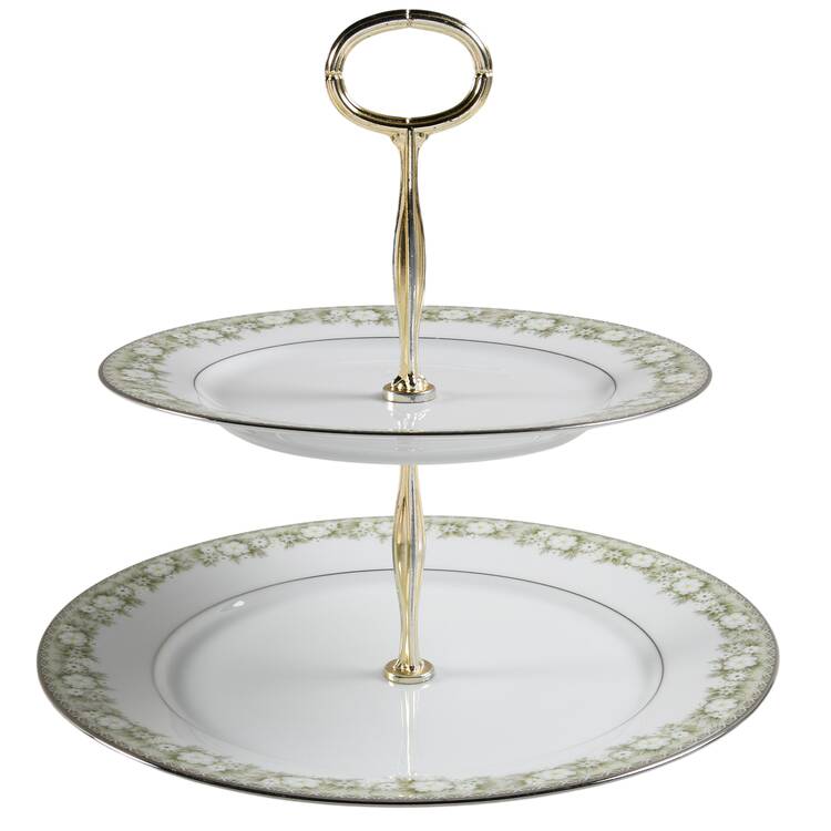 Princeton 6 5/8"-10"  2 Tiered Serving Tray (Dp, Sp) HC