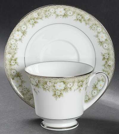 Footed Cup & Saucer Set