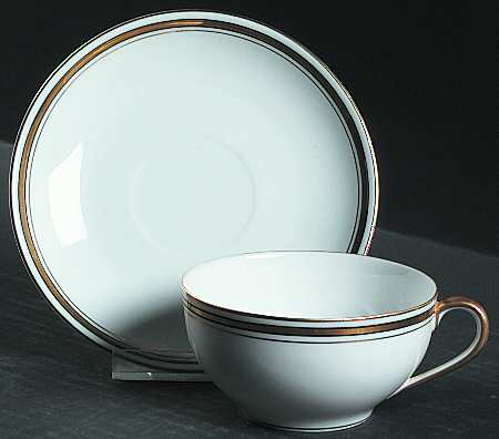 Princeton (No #, Older) Flat Cup & Saucer Set