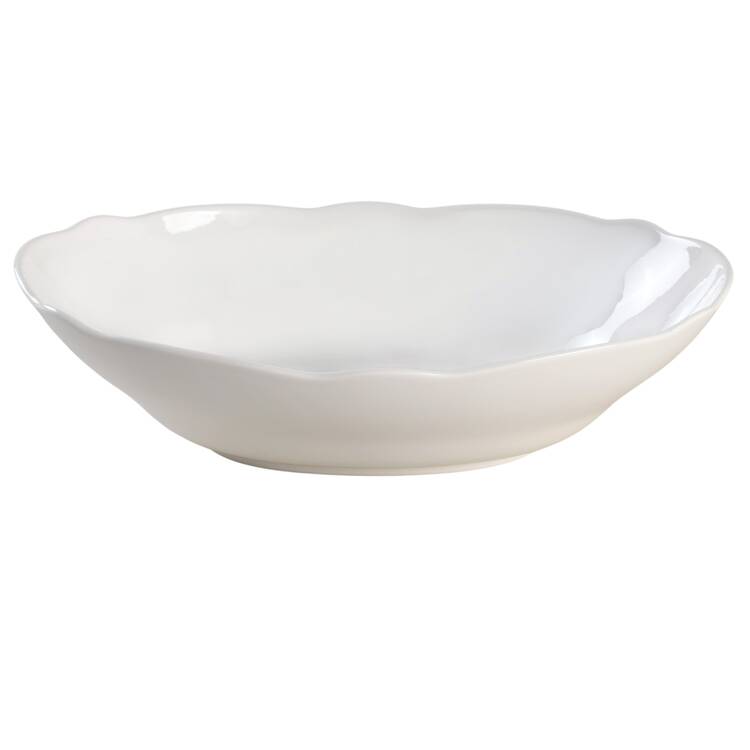 Prima White 9" Oval Vegetable Bowl