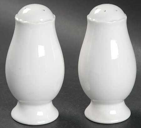 Prima White Salt & Pepper Set