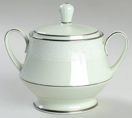 Promise Me Green Sugar Bowl & Lid